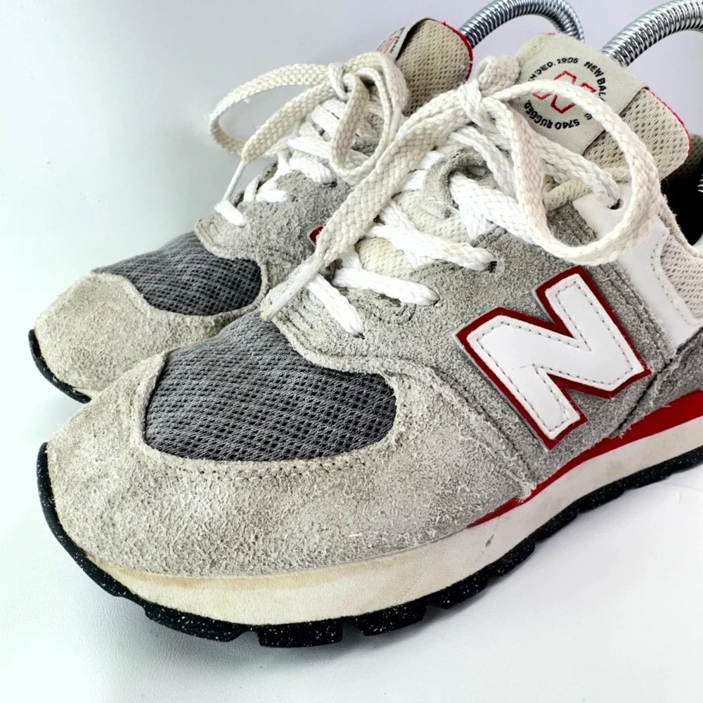 New Balance 574 Sneakers Kids Size 3 Arid Stone Suede Lace Up Walking Shoes